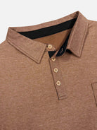 Men's Mélange Pocket Short Sleeve Polo Shirt Eleven Oasis