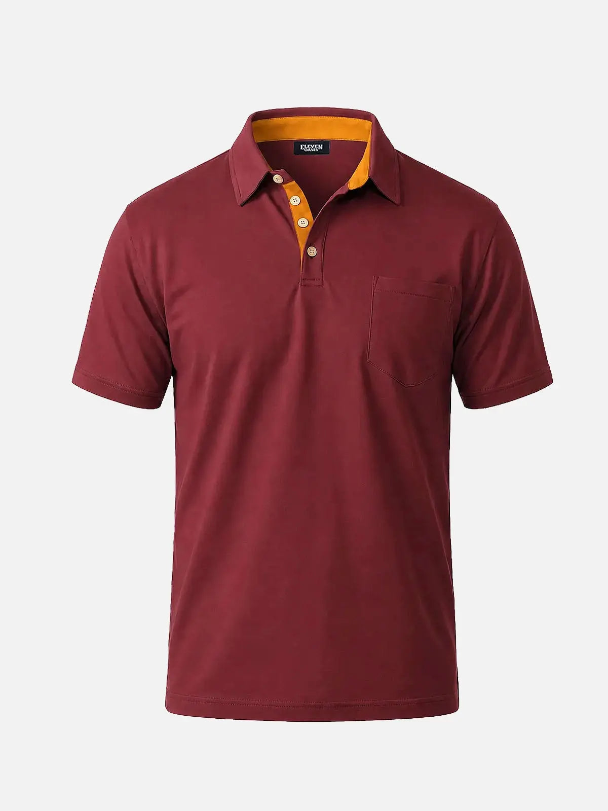 Men's Mélange Pocket Short Sleeve Polo Shirt Eleven Oasis