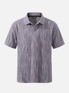 Men's Raised Texture Short Sleeve Polo Shirt Eleven Oasis