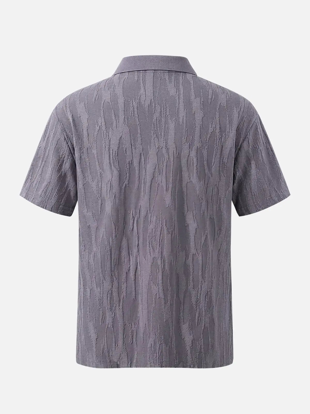 Men's Raised Texture Short Sleeve Polo Shirt Eleven Oasis