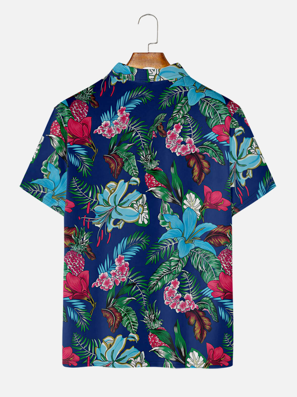 Men's Tropical Floral Pattern Short Sleeve Polo Shirt Eleven Oasis