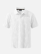 Men's Raised Texture Short Sleeve Polo Shirt Eleven Oasis