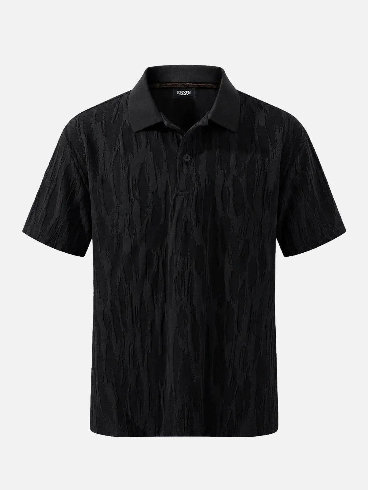 Men's Raised Texture Short Sleeve Polo Shirt Eleven Oasis