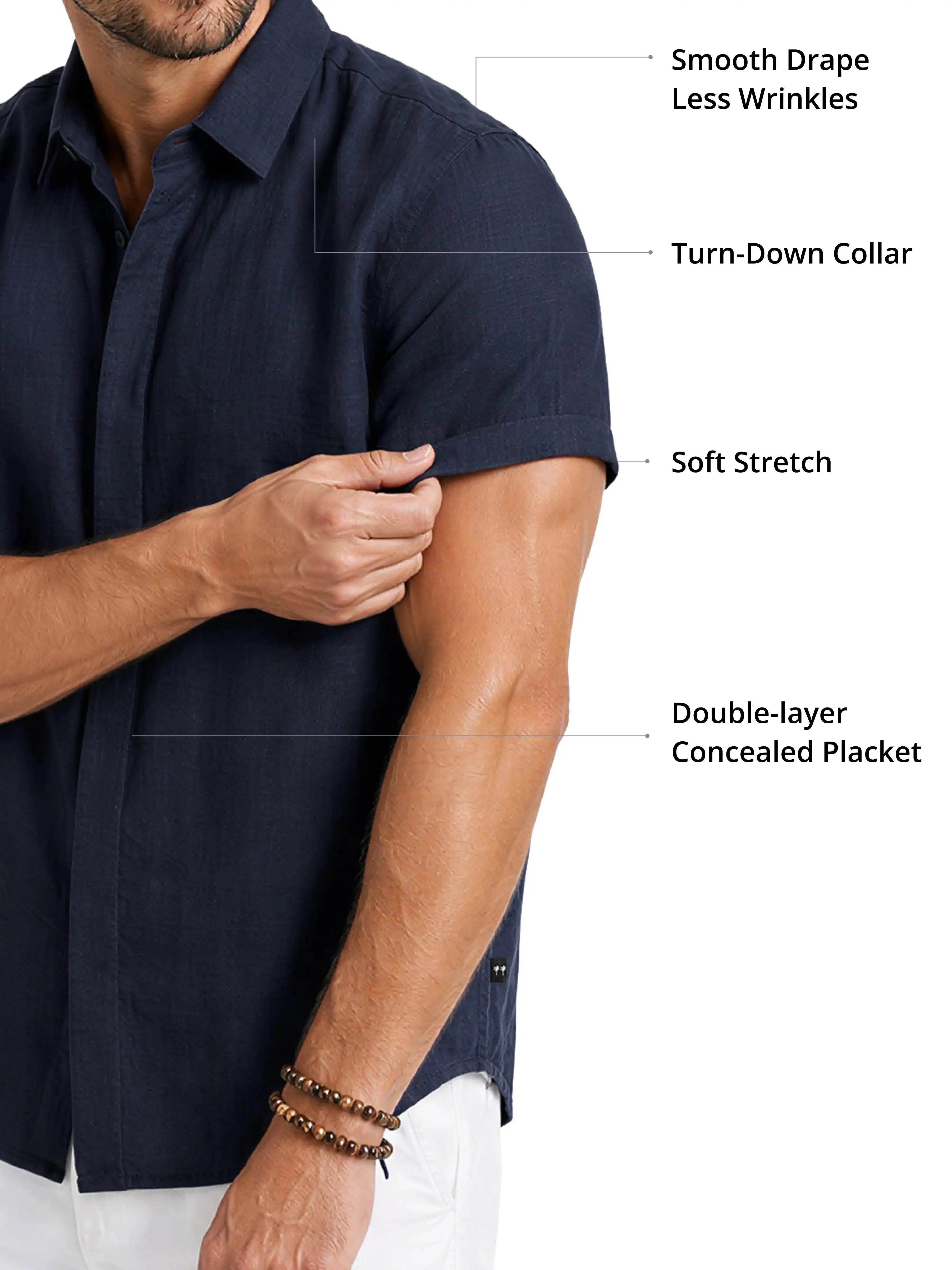 Men's FlexComfort™ Classic Short Sleeve Shirt ElevenOasis