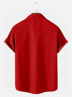 Christmas Muscle Santa Men's Short Sleeve Shirt ElevenOasis