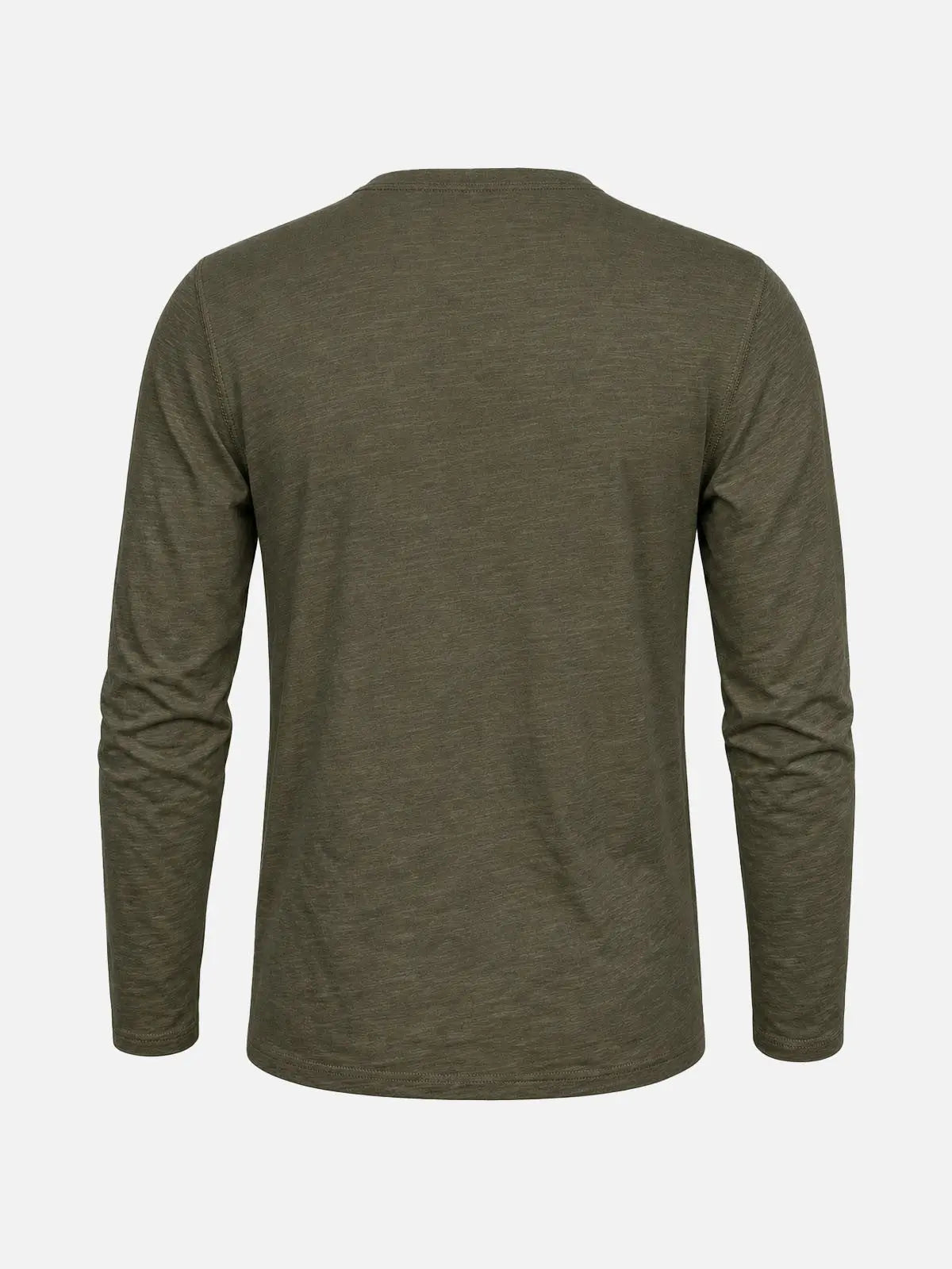 Men's Cotton Slim Fit Long Sleeve Henley Shirt Eleven Oasis