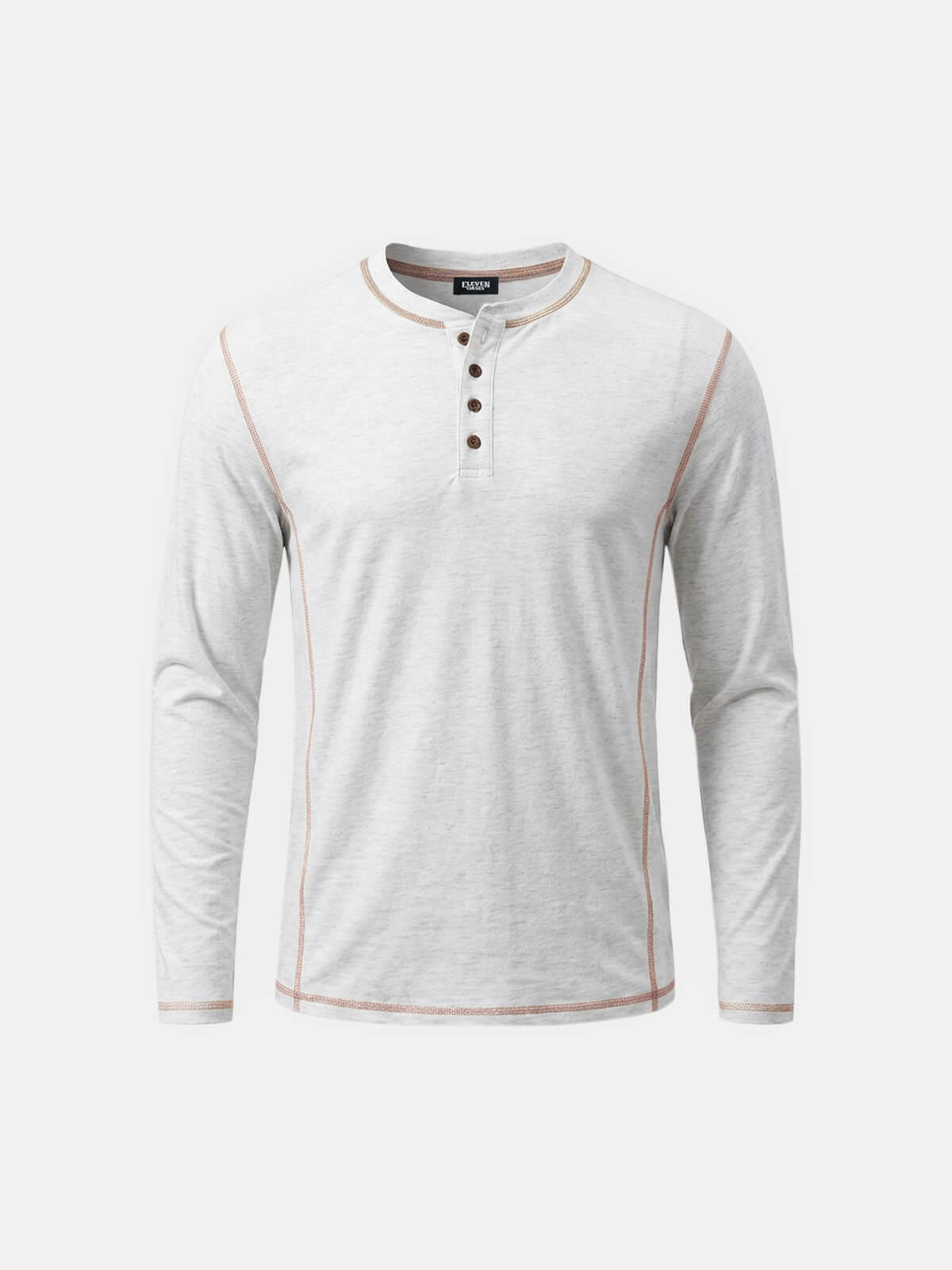 Men's Classic Long Sleeve Henley Shirt Eleven Oasis
