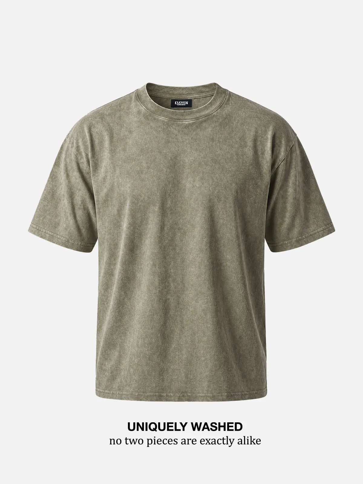 Men's Mineral Wash Cotton Short Sleeve T-Shirt Eleven Oasis