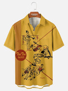 Men's Pop Culture 70's-80s Nostalgia Short Sleeve Shirt ElevenOasis