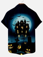 Halloween Castle Men's Short Sleeve Shirt