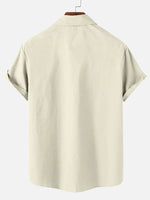 Happy New Year Men's Casual Short Sleeve Shirt