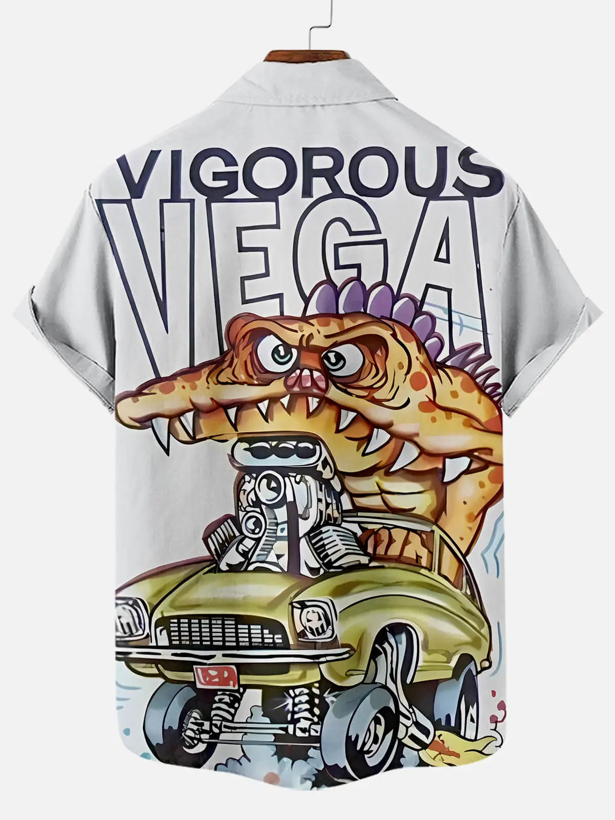 Men's Car Anime Rat Fink Series Short Sleeve Shirt Eleven Oasis