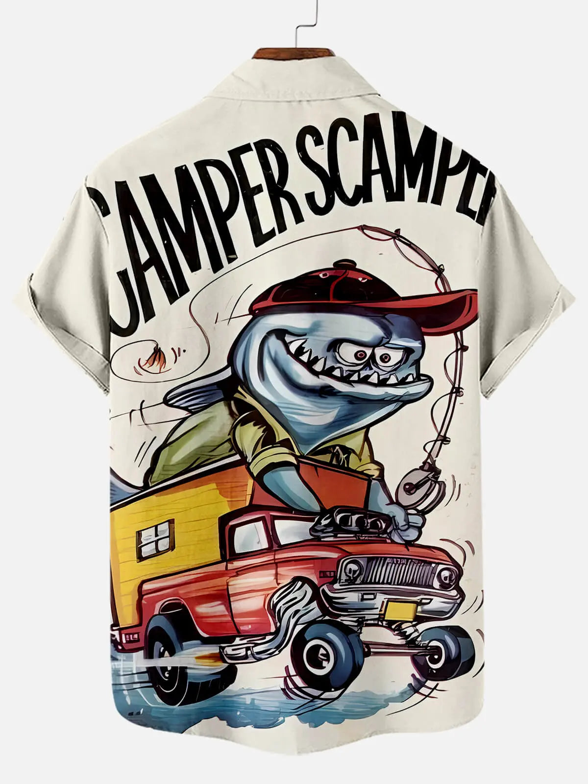 Men's Car Anime Rat Fink Series Short Sleeve Shirt Eleven Oasis