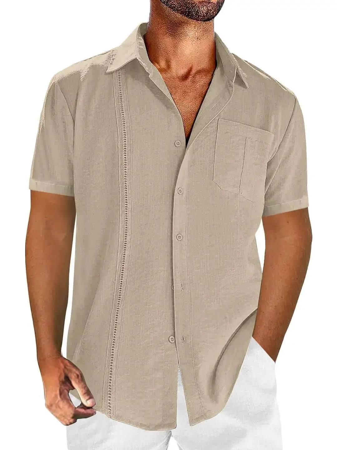 Men's Hawaiian Beach Pocket Short Sleeve ShirtMens short sleeve shirts Big and tall Mens shirts Short sleeve shirts for men Mens 4xl shirts Casual short sleeve shirts
