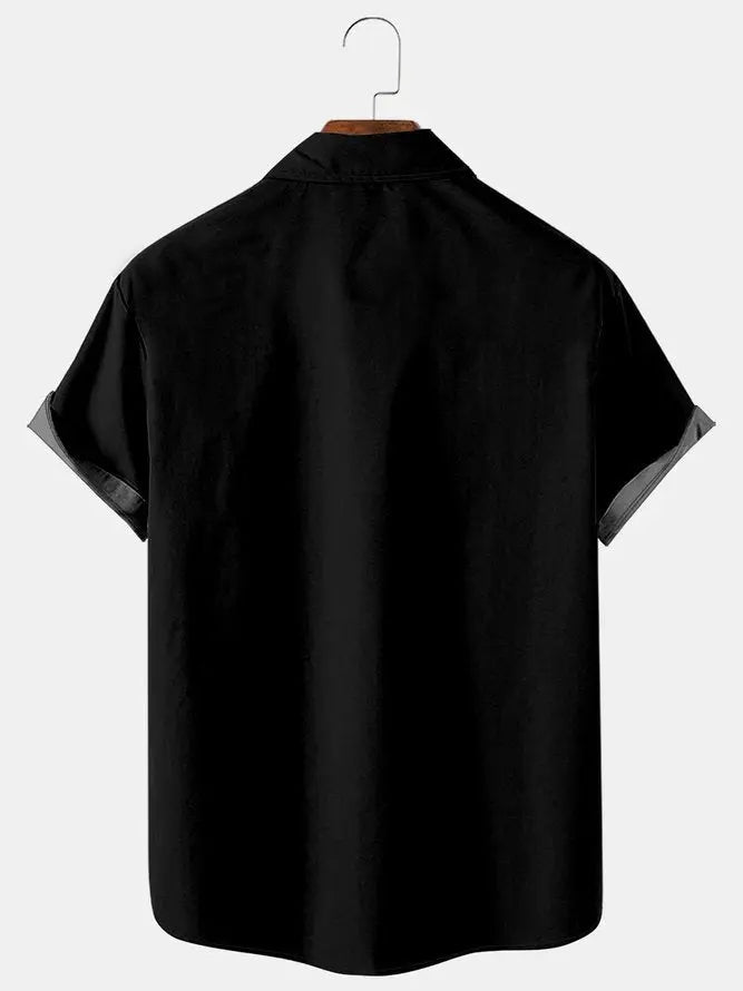 Mens Independence Day Print Casual Breathable Short Sleeve Shirt American Flag NoveltyMens short sleeve shirts Big and tall Mens shirts Short sleeve shirts for men Mens 4xl shirts Casual short sleeve shirts