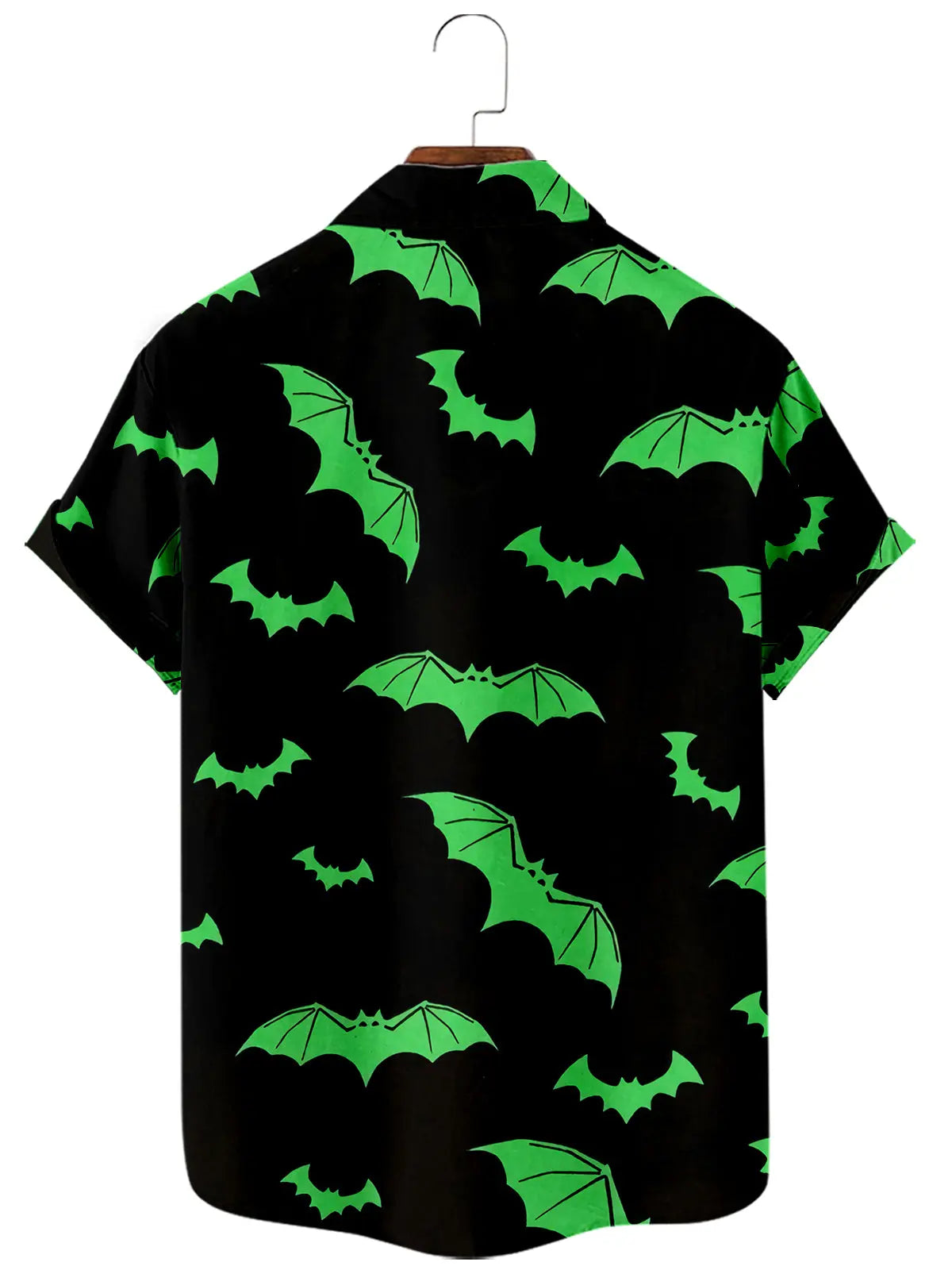 Halloween Bat Men's Short-Sleeved ShirtMens short sleeve shirts Big and tall Mens shirts Short sleeve shirts for men Mens 4xl shirts Casual short sleeve shirts