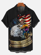 Mens Independence Day Print Casual Breathable Short Sleeve Shirt American Flag NoveltyMens short sleeve shirts Big and tall Mens shirts Short sleeve shirts for men Mens 4xl shirts Casual short sleeve shirts