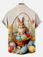 Men's Easter Egg Pattern Short Sleeve Shirt Summer Everest