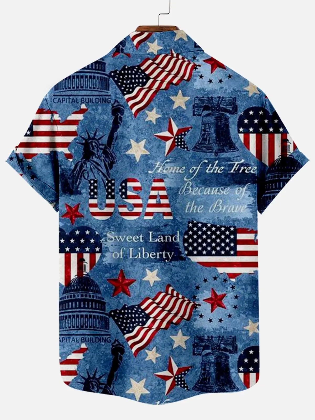 1776 Independence Day Flag Pattern Men's Short Sleeve ShirtMens short sleeve shirts Big and tall Mens shirts Short sleeve shirts for men Mens 4xl shirts Casual short sleeve shirts