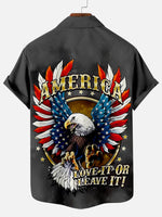 Flag Day Pattern Men's Short Sleeve ShirtMens short sleeve shirts Big and tall Mens shirts Short sleeve shirts for men Mens 4xl shirts Casual short sleeve shirts