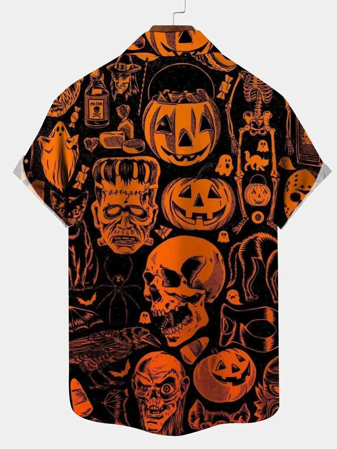 Halloween Thriller Men's Casual Plus Size ShirtMens short sleeve shirts Big and tall Mens shirts Short sleeve shirts for men Mens 4xl shirts Casual short sleeve shirts