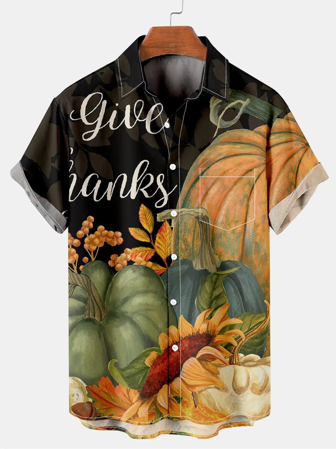 Happy Thanksgiving Men's Short Sleeve Shirt Colors / MMens short sleeve shirts Big and tall Mens shirts Short sleeve shirts for men Mens 4xl shirts Casual short sleeve shirts